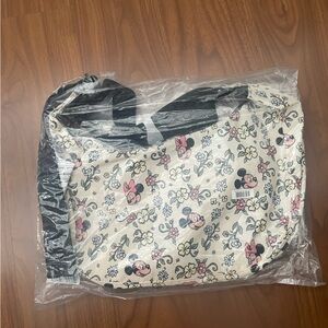 Baggu Medium Nylon Crescent Bag Storybook Floral Disney